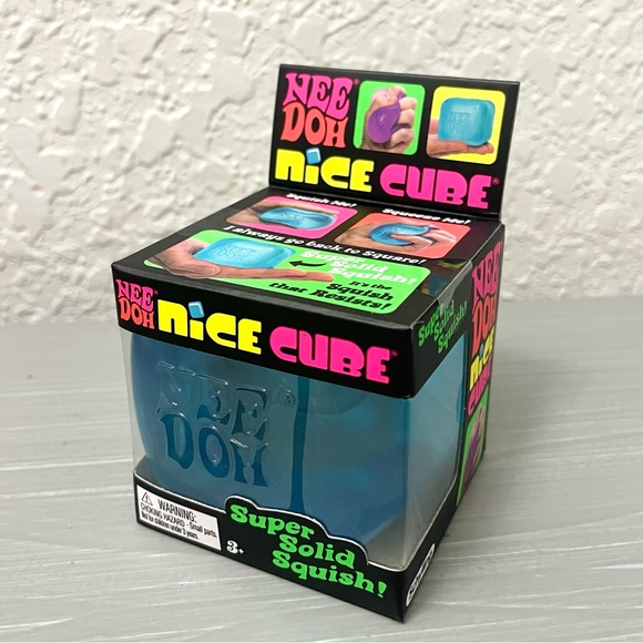 Schylling Other - NeeDoh Nice Cube Super Solid Squish - Blue NWT Brand New